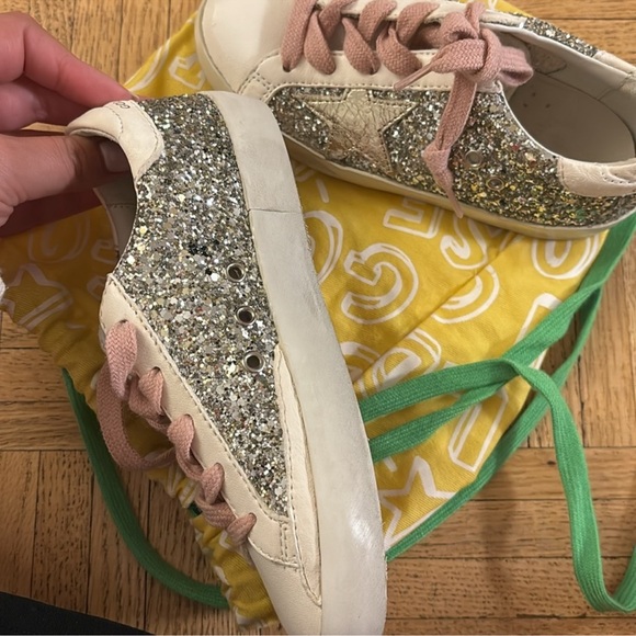 💕HP💕Golden Goose x Bonpoint girls limited edition glitter sneakers - Picture 6 of 6